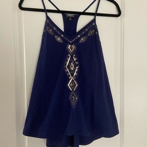 Express sequined tank top